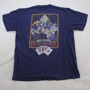 Vintage 1996 Big Dogs Poker Playing Dogs T-shirt